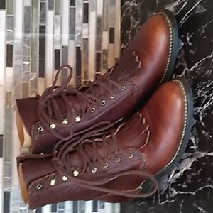 Avonote oil resistant Hyperlon lace up work cowboy 🤠 boots 👢